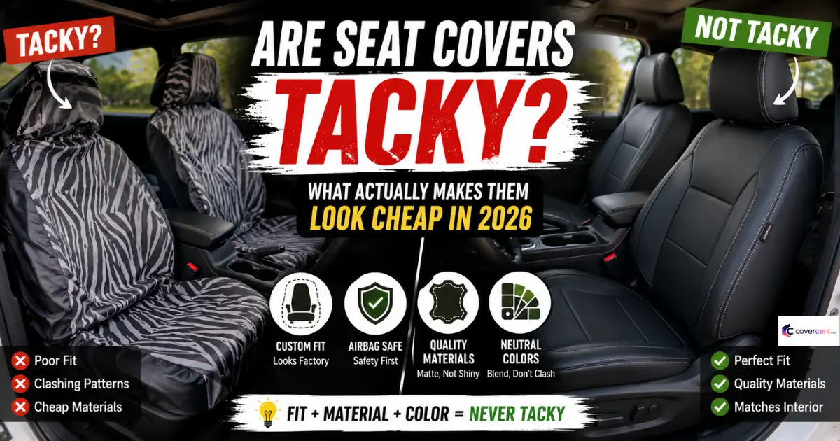 are seat covers tacky