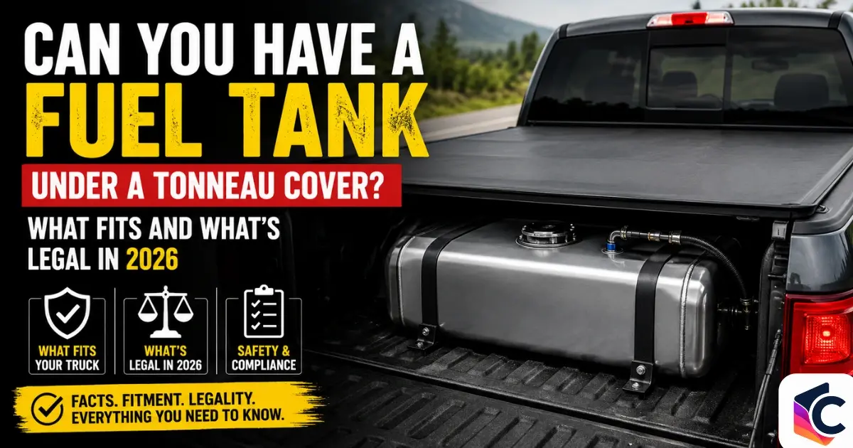 Can You Have a Fuel Tank Under a Tonneau Cover? What Fits and What’s Legal in 2026
