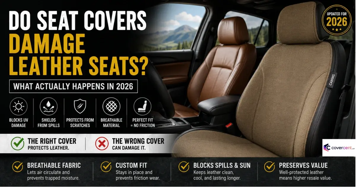 do seat covers damage leather seats