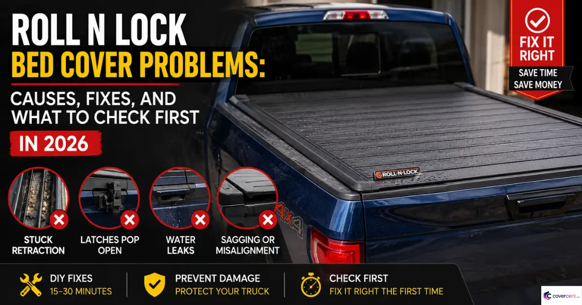 roll n lock bed cover problems