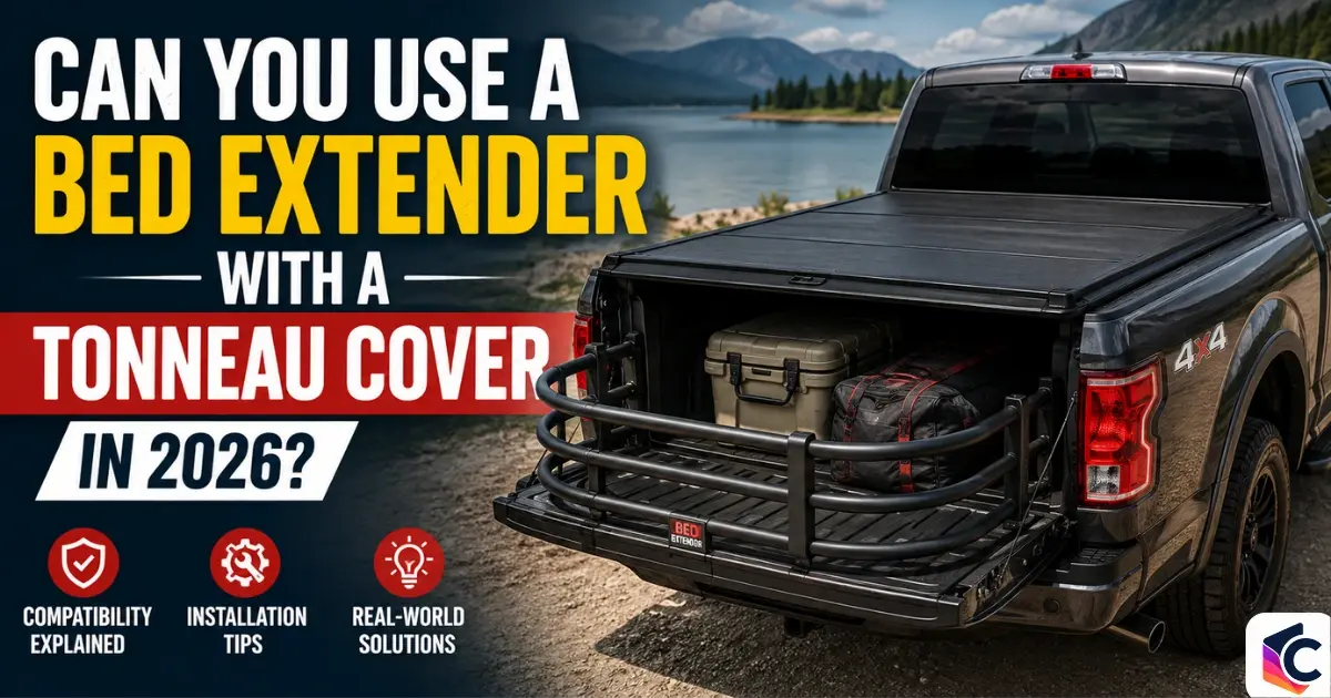 can you use a bed extender with a tonneau cover