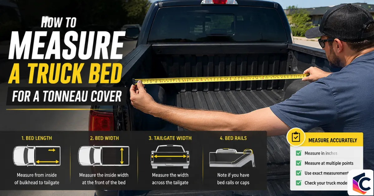 how to measure a truck bed for a tonneau cover