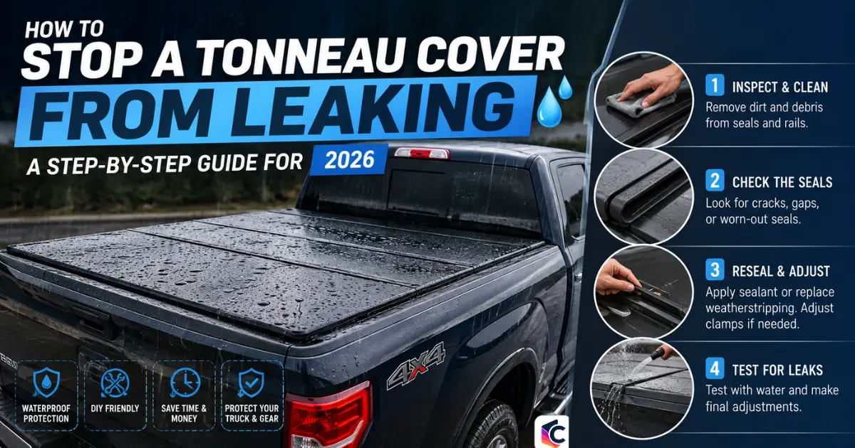 how to stop a tonneau cover from leaking