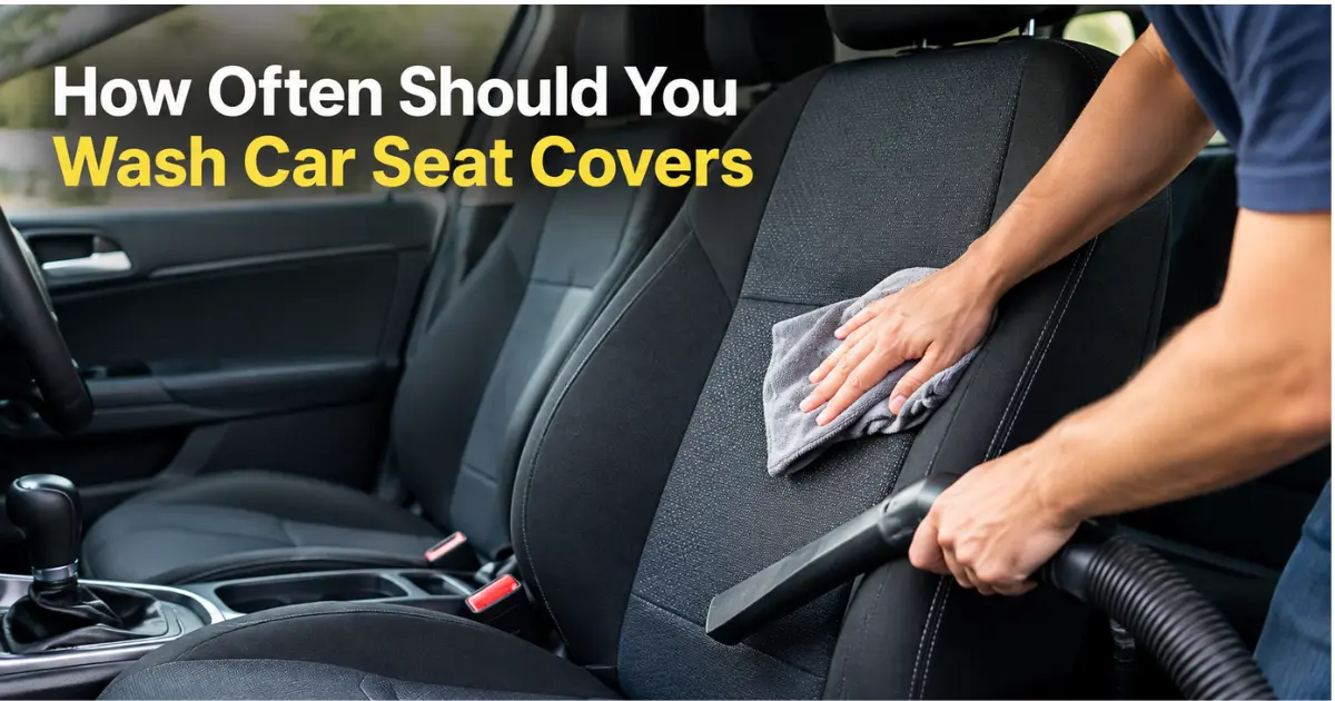 how often should you wash car seat covers