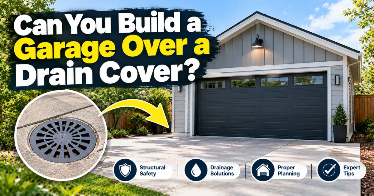 Can You Build a Garage Over a Drain Cover? UK Rules for 2026