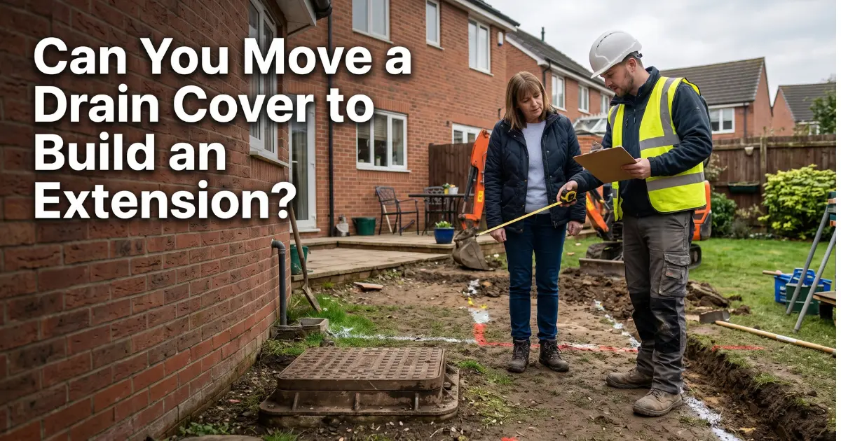 Can You Move a Drain Cover to Build an Extension? UK Rules, Costs and Steps for 2026