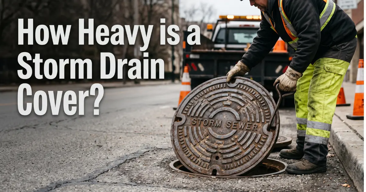 How Heavy Is a Storm Drain Cover? Weights by Type and Size in 2026