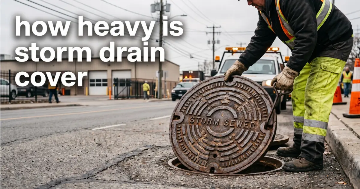 How Heavy Is a Storm Drain Cover? Weights by Size and Material